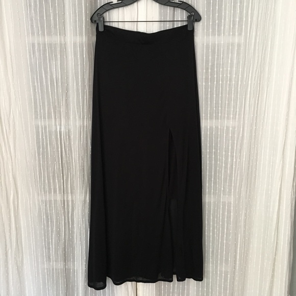 Dkny Dresses & Skirts - NWOT DKNY Double Layer Knit Maxi Skirt